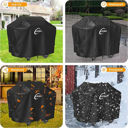 600D Heavy Duty Pellet Grill Cover for Camp Chef Woodwind Pro 24 & Woodwind 24, Waterproof Wood Pellet Smoker Cover with Windproof Buckles, UV Resistant, No Tear, No Fading