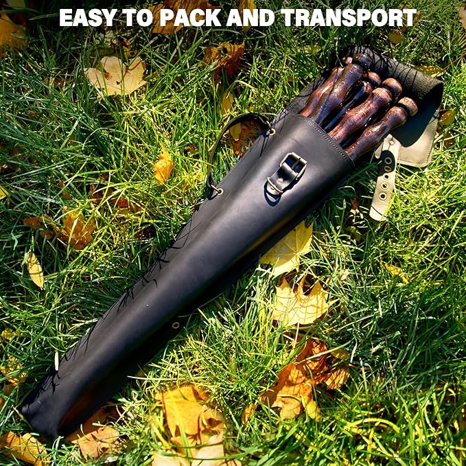 Grilling Supplies - Outdoor Grill Accessories for BBQ - Premium Barbecue Tool Sets Grill Utensils - BBQ Gear - Grill Skewers Set with Case Hunting Quiver