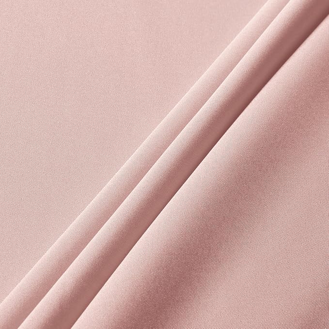 sancua Rectangle Tablecloth - 70 x 108 Inch - Stain and Wrinkle Resistant Washable Polyester Table Cloth, Decorative Fabric Table Cover for Dining Tables, Buffet Parties and Camping, Blush
