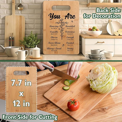 First Communion Gifts, Christian Gifts Religious Gifts for Women, Inspirational Gifts with Prayers, Christmas Cutting Board Gifts for Women Friend - You Are Beautiful