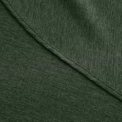 Decorelia Waterproof Round Tablecloth for Round Dining Table, Decorative Rustic Wipeable Table Cloths Cover Indoor Outdoor Use for Holiday,Wedding, Kitchen (70 Inch,Round (4-6 Seats),Dark Green)