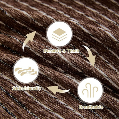 MYSKY HOME Oversized Armchair Couch Cover for 1 Cushion Couch, Washable Sofa Protector, Chair Couch Covers Sofa Covers Sofa Throws Sofa Slipcovers Futon Cover for Pet, Kid, 71"X91", Deep Chocolate