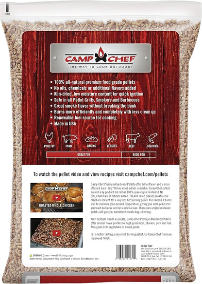 Camp Chef Orchard Apple BBQ Pellets, Hardwood Pellets for Grill, Smoke, Bake, Roast, Braise and BBQ, 20 lb. Bag