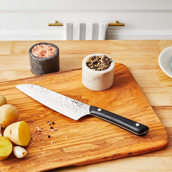 Kai PRO 7" Santoku Knife | Hand Sharpened All Purpose Knife, Japanese AUS6M Stainless Steel Blade, Full-Tang POM Handle