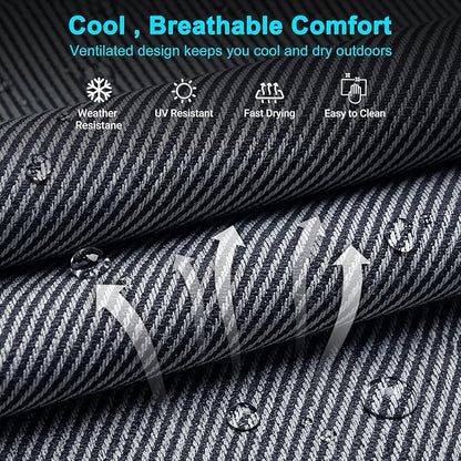 ABORON 2PK Heavy Duty Tanning Chair, 5-Gear Outdoor Folding Chaise Lounge Chair with Cushion,Portable Beach Lounge Chair for Outdoor Sunbathing Patio Pool Lawn Deck Poolside