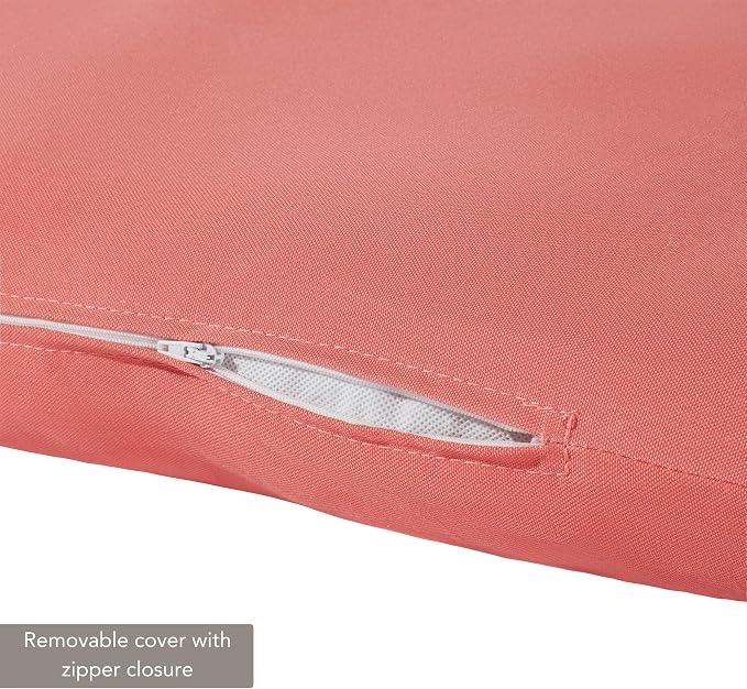 Outdoor Reversible Chaise Lounge Chair Cushion, Dusk Pink