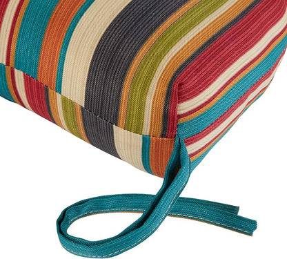 Greendale Home Fashions 72 x 22-inch Outdoor Chaise Lounge Cushion, Adobe Stripe