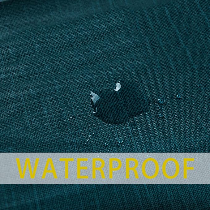 sancua Waterproof Vinyl Tablecloth Table Cloth 60x120 Inch, Deep Teal | 100% Oil Spill Proof, PVC Material, Wipe Clean Rectangle Table Cover for Dining Tables, Buffet Parties and Camping