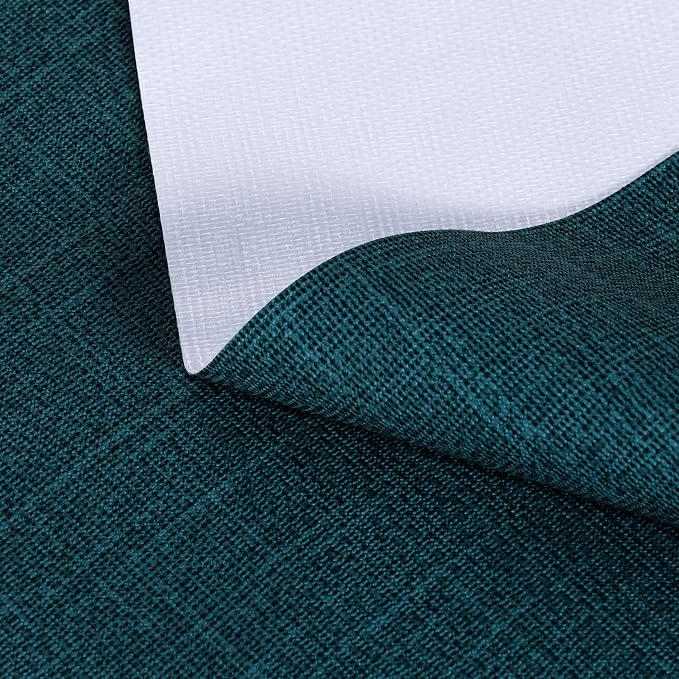 sancua Waterproof Vinyl Tablecloth Table Cloth 54x78 Inch, Deep Teal | 100% Oil Spill Proof, PVC Material, Wipe Clean Table Cover for Dining Tables, Buffet Parties and Camping