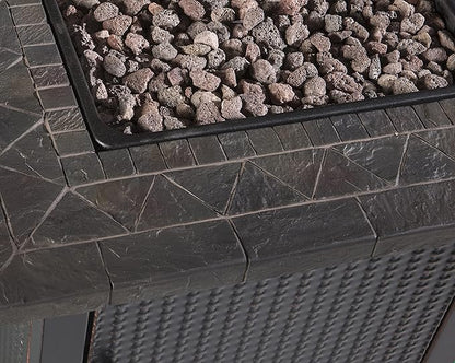 Endless Summer 30" Gas Outdoor Fire Pit Table with Resin Mantel