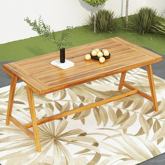 Christopher Knight Home Florian Acacia Wood Outdoor Dining Table, Teak