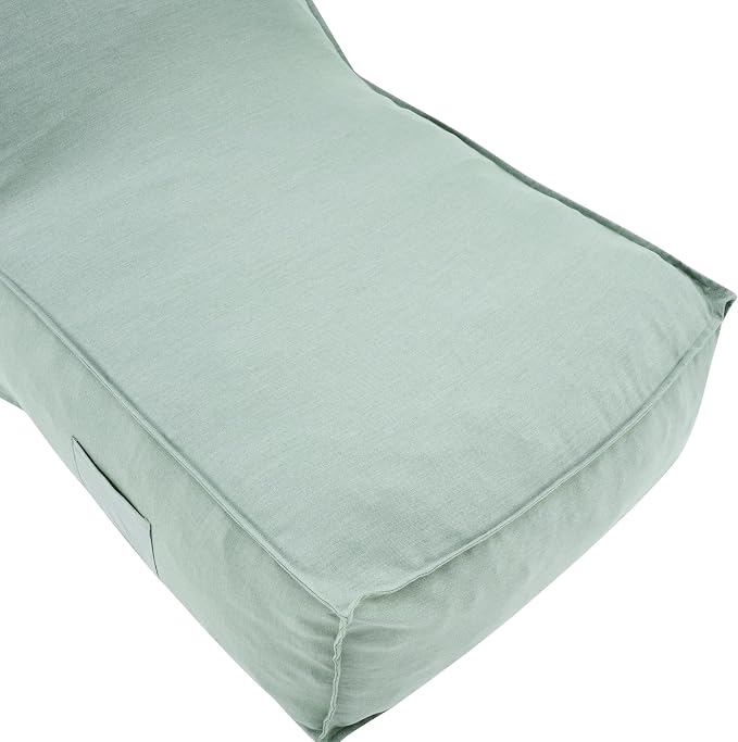 Merax Outdoor Bean Bag Chairs, 48" L Lounger Chair for Adults Bean Bag Couch Sofa with Foam Filled for Patio Pool Balcony & Desk, Water-Repellence Fabric Outside Beanbag Chair, Mint