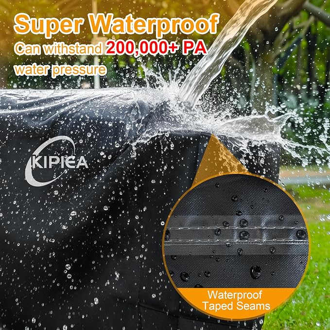 600D Pellet Grill Cover for Weber Searwood XL 600 & Smoque XL, Waterproof BBQ Smoker Cover, UV Resistant, No Tear, No Fading