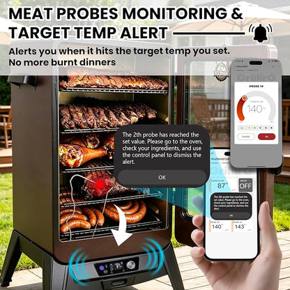 Smart WiFi PID Digital Trapezoid Control Board with App Control for Pit Boss Vertical Pellet Smokers Copperhead 3/4/5/7-Series PBV3P1 PBV4PS1 PBV5P1 PBV7P1 PBV5PW1