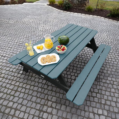 Highwood Hometown Picnic Table, 6 Foot, Shale