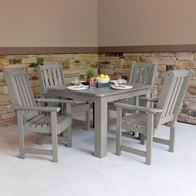 highwood Lehigh 5-Piece Square Dining Set, Harbor Gray