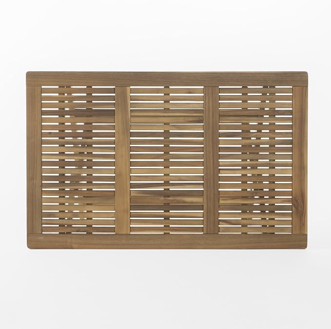 Christopher Knight Home Positano Outdoor Acacia Wood Foldable Dining Table, Natural Stained