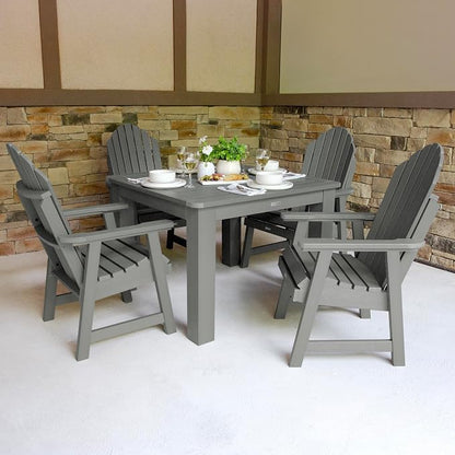 highwood Hamilton 5 Piece Square Dining Set, Coastal Teak