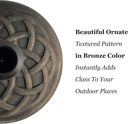 BACKYARD EXPRESSIONS PATIO · HOME · GARDEN 911554 21 Pound Umbrella Base, Bronze