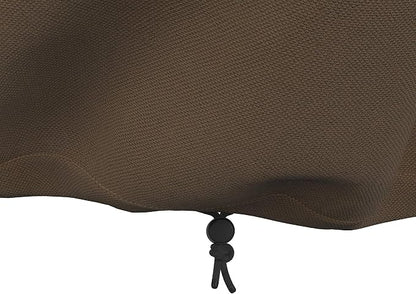 Amazon Basics Outdoor Chair and Patio Furniture Covers, Waterproof Lounge Deep Seat Covers, UV Resistant, Click-Close Straps, 31" x 38" x 29", Set of 2, Beige/Tan (Pack of 4)