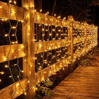BrizLabs Gold Christmas Lights 300 Count 69.6ft Incandescent String Lights | Connectable; Warm Glow Light String; UL Certified; Xmas Mini String Light Green Wire for Indoor Outdoor Tree Holiday Party