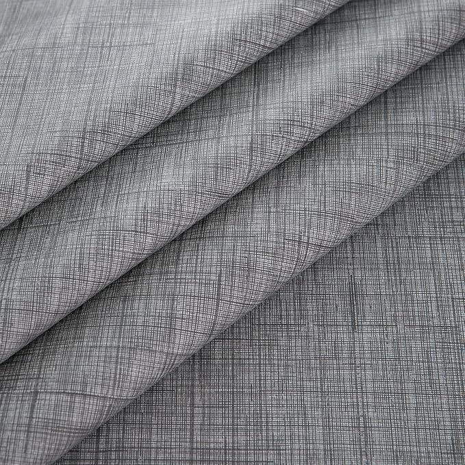 LIBERECOO Vinyl Tablecloth with Flannel Backing, Premium Gray, Waterproof, Stain-Resistant, Easy-Clean Table Cover for Dining, Kitchen, and Outdoor Use, 60" x 84" Rectangle