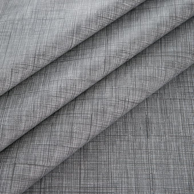 LIBERECOO Vinyl Tablecloth with Flannel Backing, Premium Gray, Waterproof, Stain-Resistant, Easy-Clean Table Cover for Dining, Kitchen, and Outdoor Use, 60" x 120" Rectangle