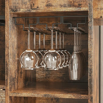 IRONCK Kitchen Island Cart with Wheels for Kitchen and Dining Room | Wine Rack, Drawers, Open Shelves, Storage, Drawer space