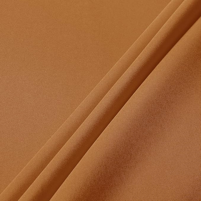 sancua Tablecloth Rectangular - 60 x 120 Inch - Stain and Wrinkle Resistant Washable Fabric Fall Table Cloth Rectangle, Thanksgiving Decorative Polyester Table Cover for Dining, Parties, Bronze