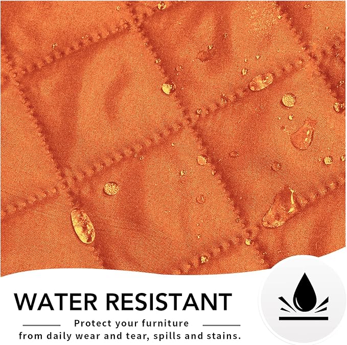 Easy-Going Reversible Couch Cover, Oversized Recliner, Orange/Black | Machine Washable Slipcover For Dogs, Water Resistant Furniture Mat For Living Room, Non-Slip Sofa Cover, Pet Friendly