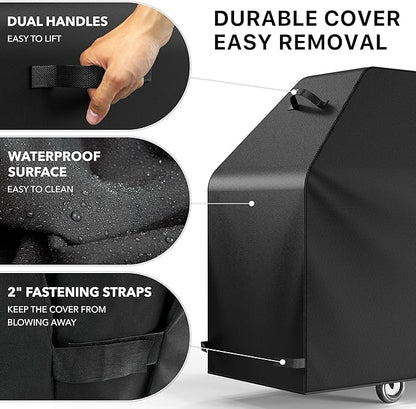 Simple Houseware 72 in. Heavy-Duty BBQ Gas Grill Cover, 600D Polyester Waterproof, Weather-Resistant