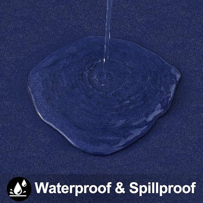 Smiry Rectangle Table Cloth 52x70 Inch, Waterproof Wipeable Vinyl Tablecloths Protector, Oil Spill Proof Plastic Table Cover for Dining, Picnic, Camping, Outdoor, Navy