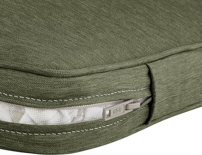 Classic Accessories Montlake Back Cushion Foam & Slip Cover, Heather Fern, 21" Wide x 23" high x 2" Thick