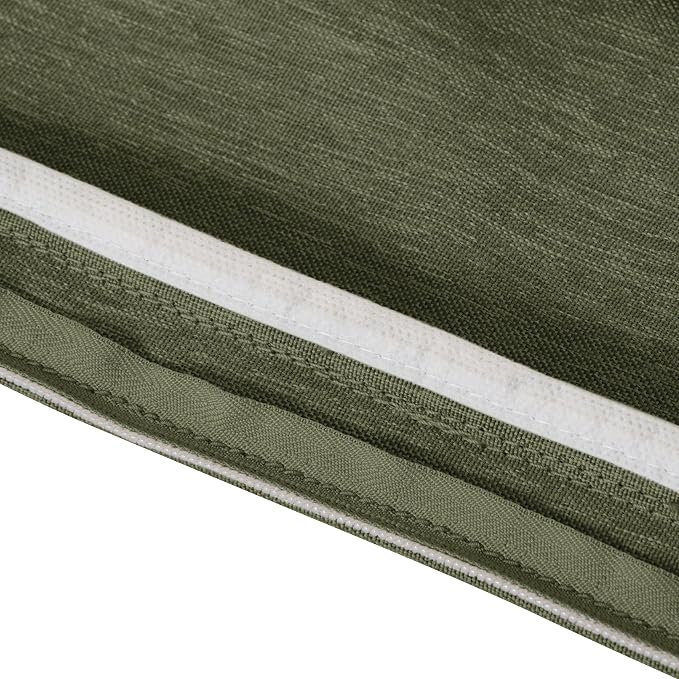 Classic Accessories Montlake Back Cushion Foam & Slip Cover, Heather Fern, 21" Wide x 23" high x 2" Thick