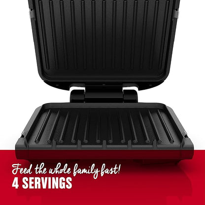 George Foreman 4-Serving Indoor Grill with Removable Plates
