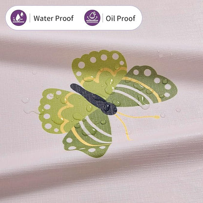 Vintage Wildflowers Vinyl Tablecloth - 55×78 Heavy Duty PVC Table Cover, 100% Waterproof & Heat Resistant for Outdoor Picnic Patio Party Kitchen Decor, Easy Wipe Clean