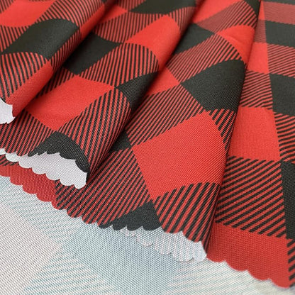Classic Gingham Buffalo Tablecloth Fabric - Oblong 90x156 Inch Water Proof Checkered Table Cloth for Indoor Outdoor - Table Cover for Birthday, Picnics, BBQs, and Parties