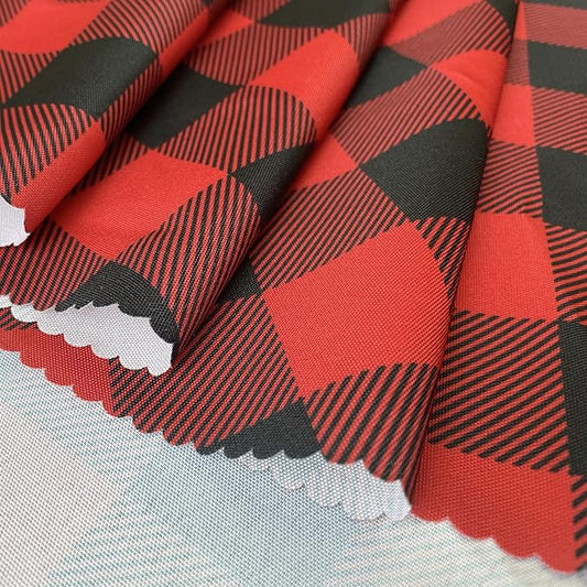 Classic Gingham Buffalo Tablecloth Fabric - Oblong 90x156 Inch Water Proof Checkered Table Cloth for Indoor Outdoor - Table Cover for Birthday, Picnics, BBQs, and Parties