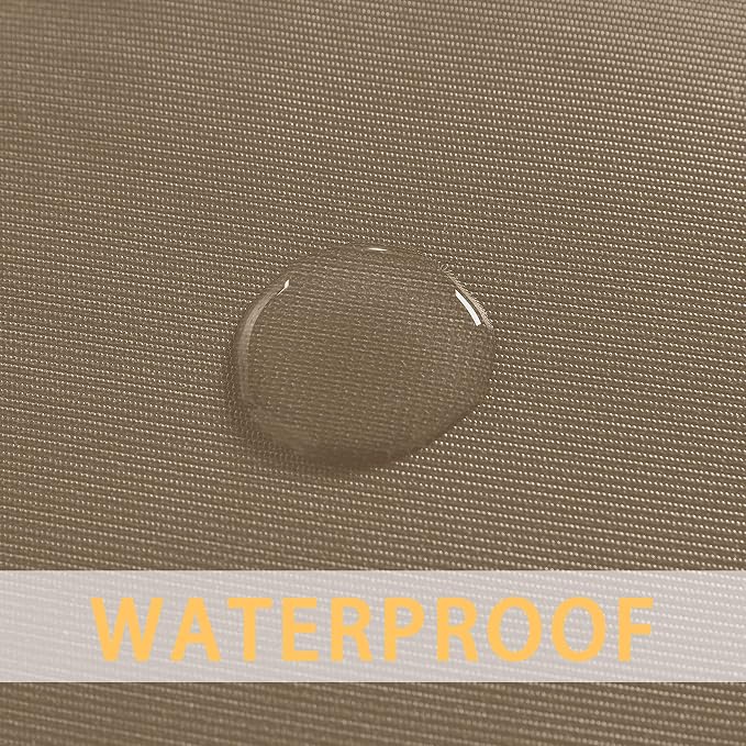 sancua Waterproof Rectangle Vinyl Tablecloth Table Cloth 54x78 Inch, Khaki | 100% Oil Spill Proof, PVC Material, Wipe Clean Table Cover for Dining Tables, Buffet Parties and Camping