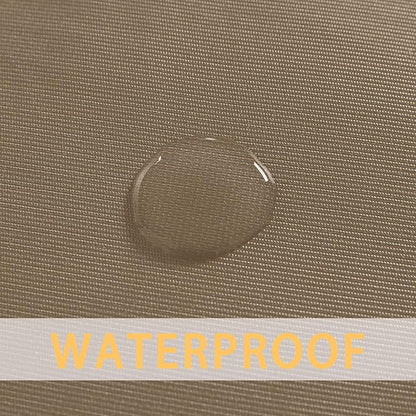 sancua Waterproof Rectangle Vinyl Tablecloth Table Cloth 60x102 Inch, Khaki | 100% Oil Spill Proof, PVC Material, Wipe Clean Table Cover for Dining Tables, Buffet Parties and Camping