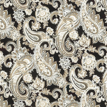 LVTXIII Outdoor Lumbar Pillow Covers Only Set of 2 Patio Decorative Pillow Cases, Water Repellent Lumbar Cushion Cases for Sofa, Patio Couch Garden Use, 12x20 Inch, Paisley Black