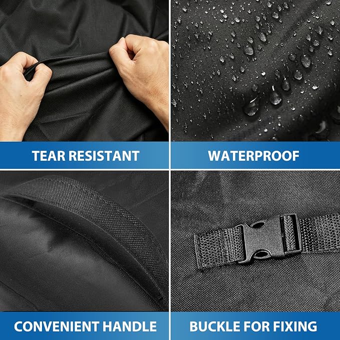 28 Inch Griddle Cover for Blackstone 28" Griddle with Hood & Side Shelves | 600D Heavy Duty Waterproof Flat Top Grill Cover, Replacement for 5483, Fade Resistant with Windproof Buckles