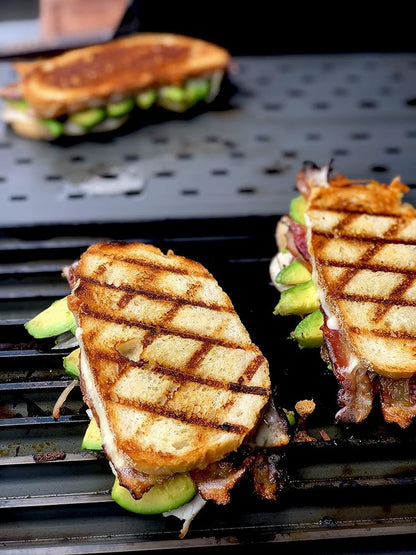GrillGrate Sear Station | Universal Grill Grate | Sear Grates for Pellet Grill 15” Deep and Up | Pellet Grill Accessories | Hard Anodized Aluminum |15” Deep x 15.375” Wide
