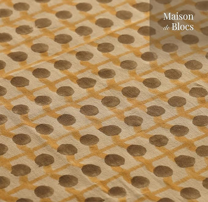 100% Cotton Hand Block Printed, Tablecloth for Kitchen, Dining, Table Cover for Parties, Chritmas, Weddings, Barbecues and Summer picnics Table Cloth