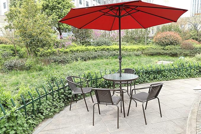 SUQ I OME Parasol Umbrella Hole Ring Plug and Cap Set, for Parasol Umbrella Table Hole Cover Insert