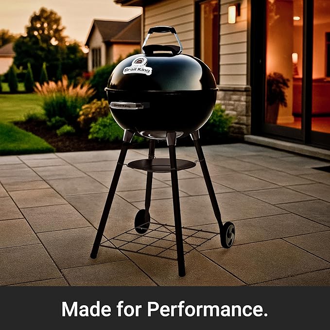 Broil King 401010 Kettle 22.5-IN Charcoal Grill in Black