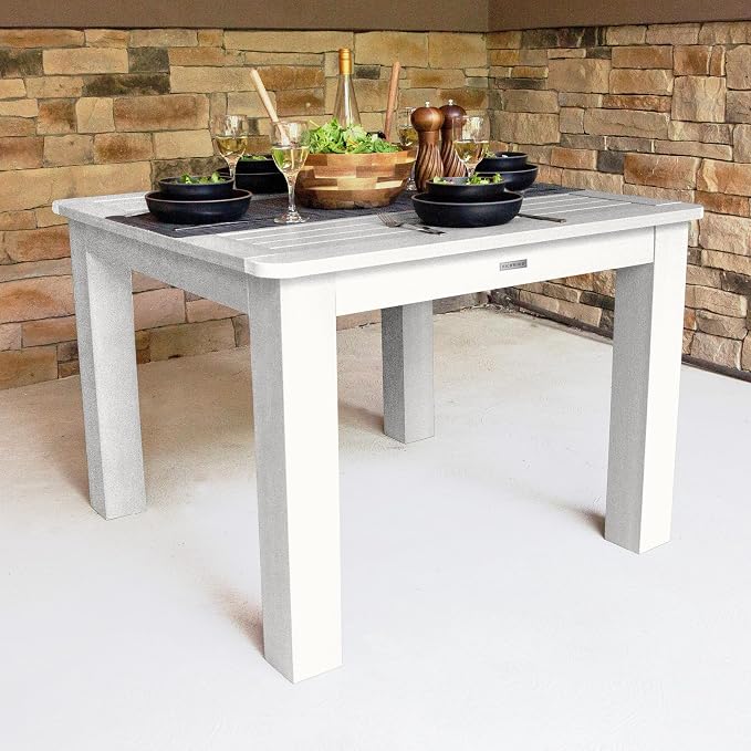 highwood Hamilton 5 Piece Square Dining Set, White
