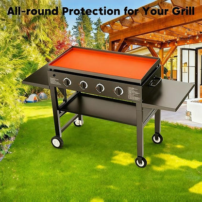 36" Griddle Mat for Blackstone 36 Inch Silicone Grill Mat Cover, Heavy Duty Food Grade Silicone Griddle Cover, Protect Your Grill from Rust, Rodents, Insects, Debris