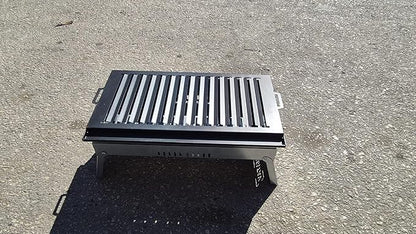Dorello Turkish Style BBQ Grill, Stainless Steel, Portable Charcoal Barbecue