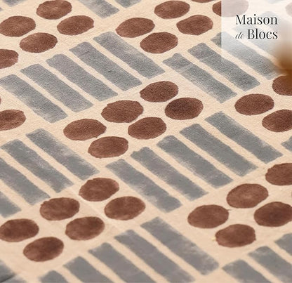 100% Cotton Hand Block Printed, Tablecloth for Kitchen, Dining, Table Cover for Parties, Chritmas, Weddings, Barbecues and Summer picnics Table Cloth